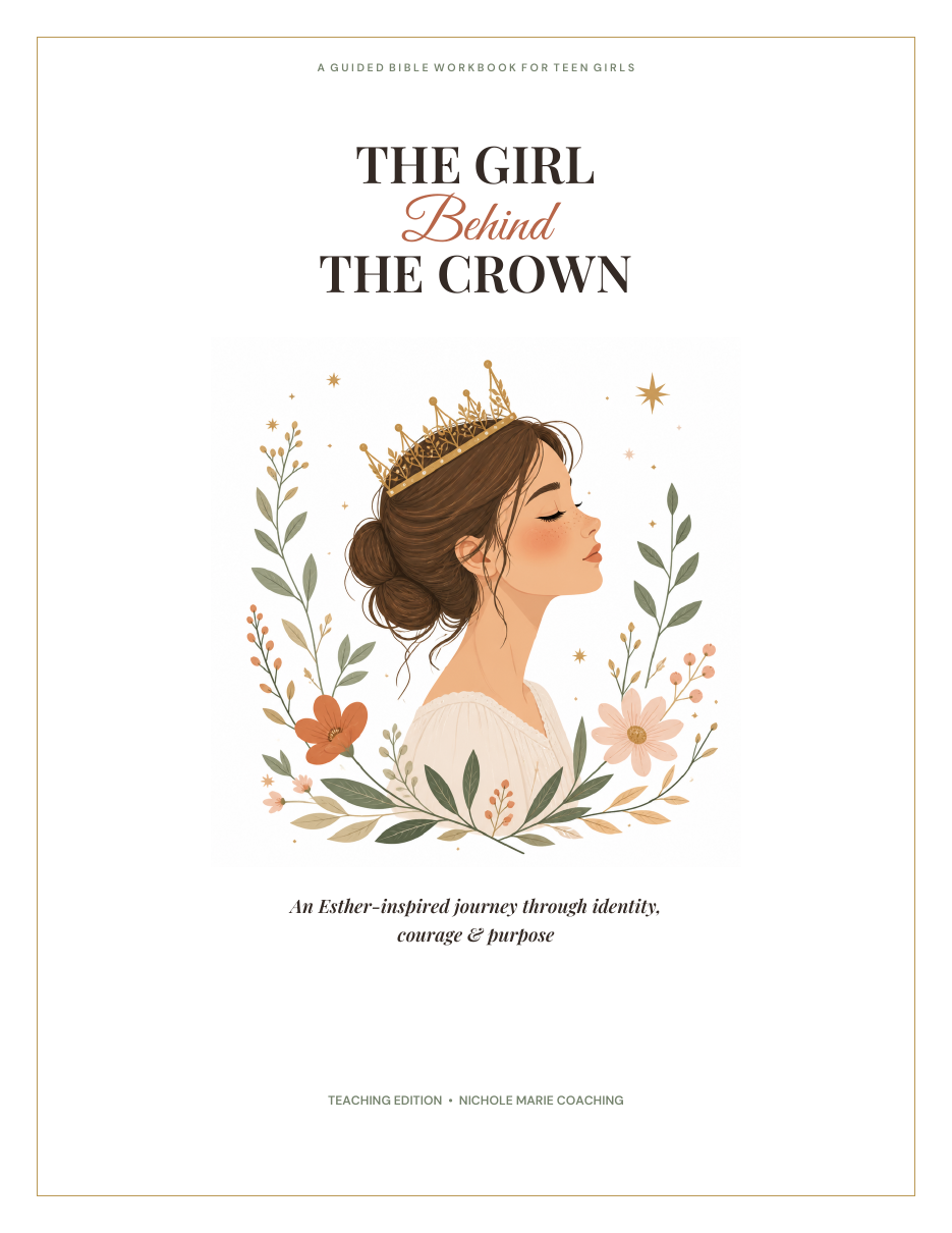 The Girl Behind the Crown — workbook cover