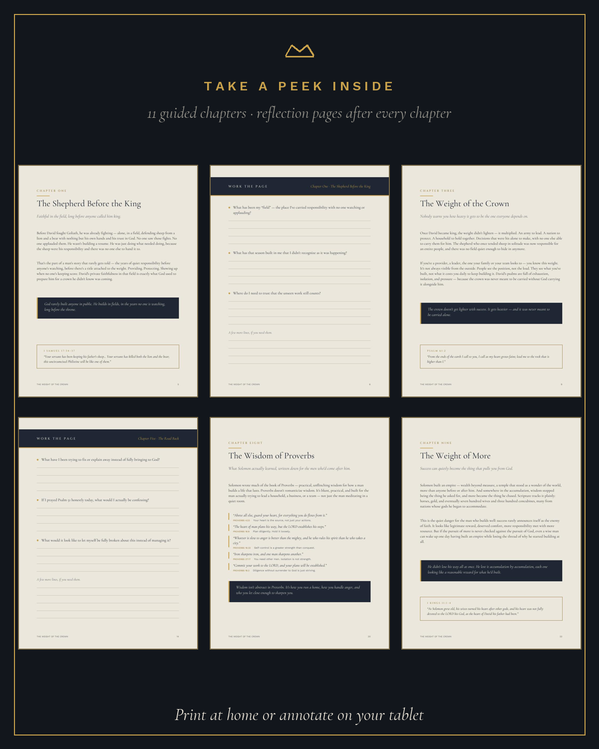 Take a peek inside: 28 pages of guided, fillable pages