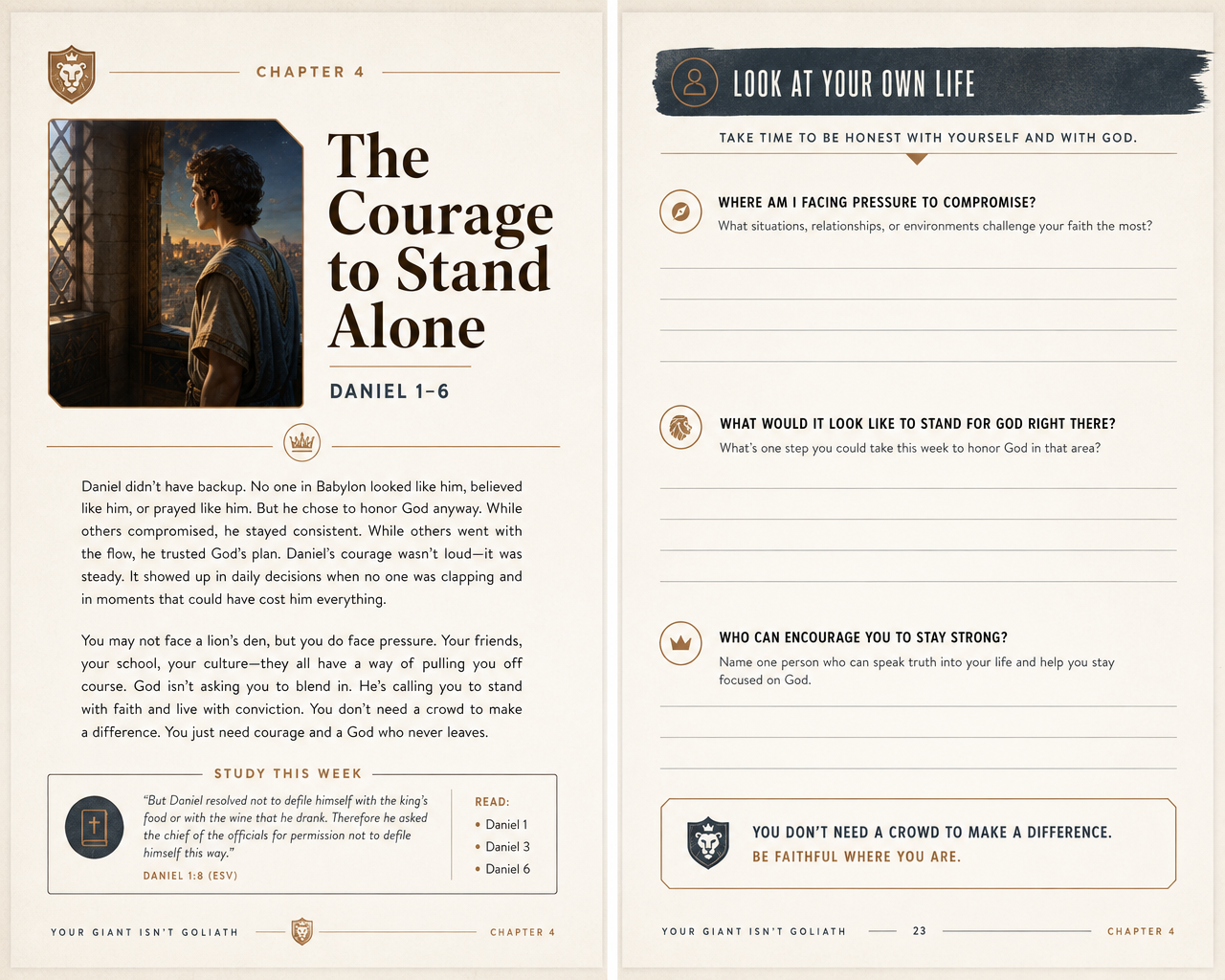 Take a peek inside: 42 pages of guided, young-men-focused pages
