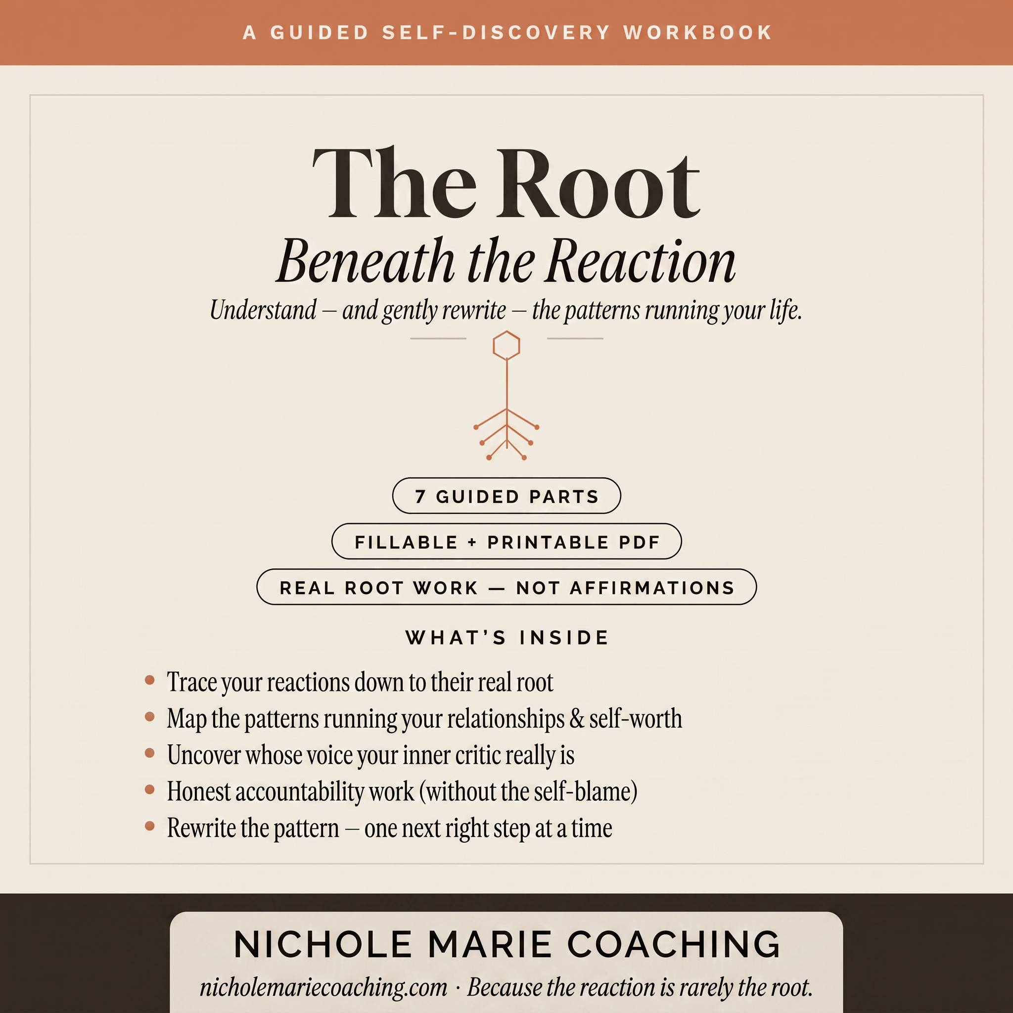 The Root Beneath the Reaction — workbook cover